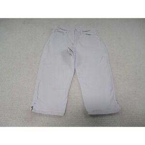 Gloria Vanderbilt Pants Womens 10 Missy Beige Capri Jeans Casual Slimming Effect
